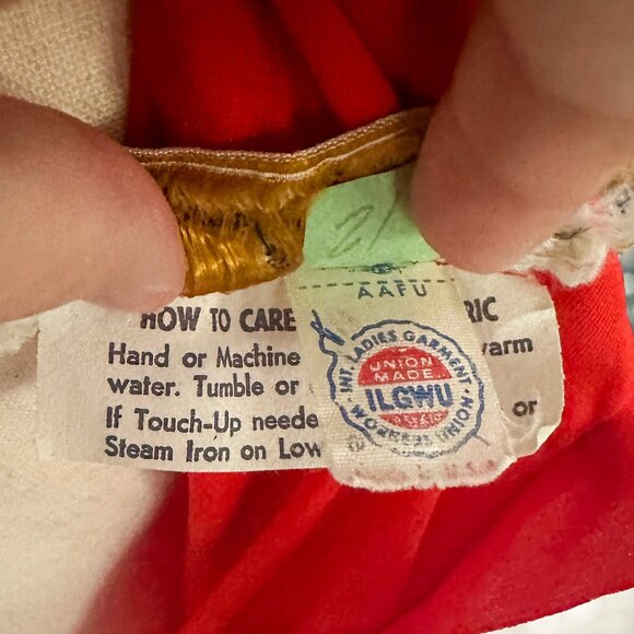 Vintage 1970s Ayres Unlimited Red Maxi Dress | Greek Goddess | Size 10 - Picture 14 of 16